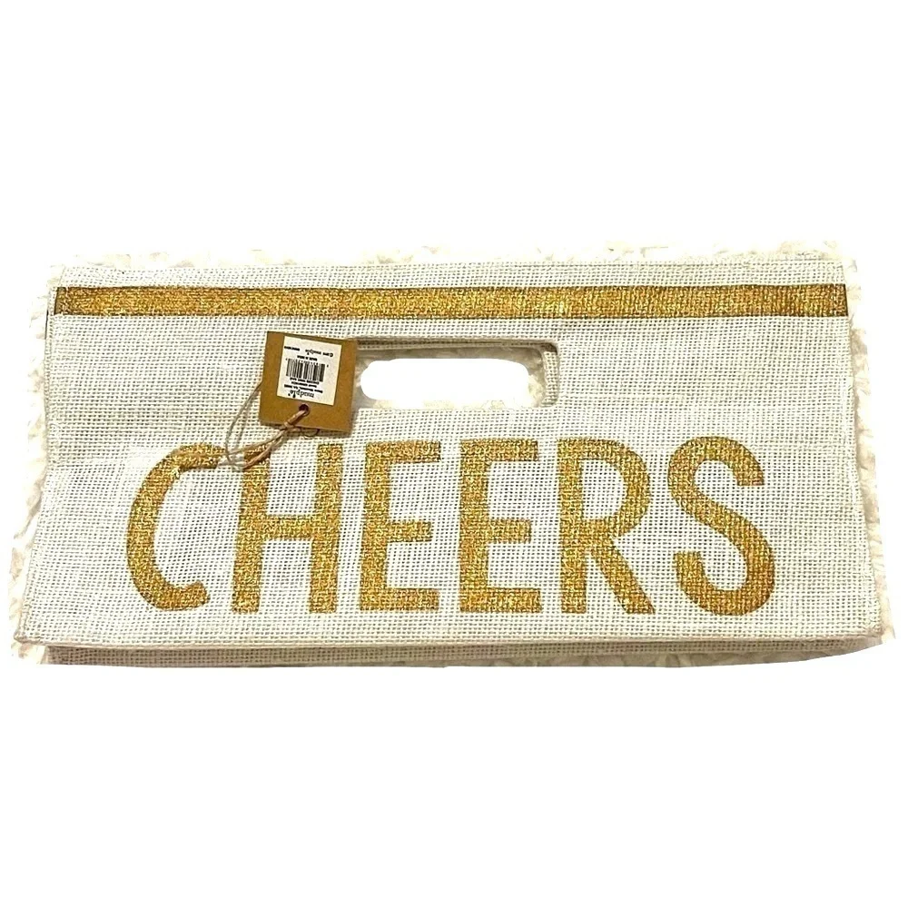 Mud Pie horizontal burlap